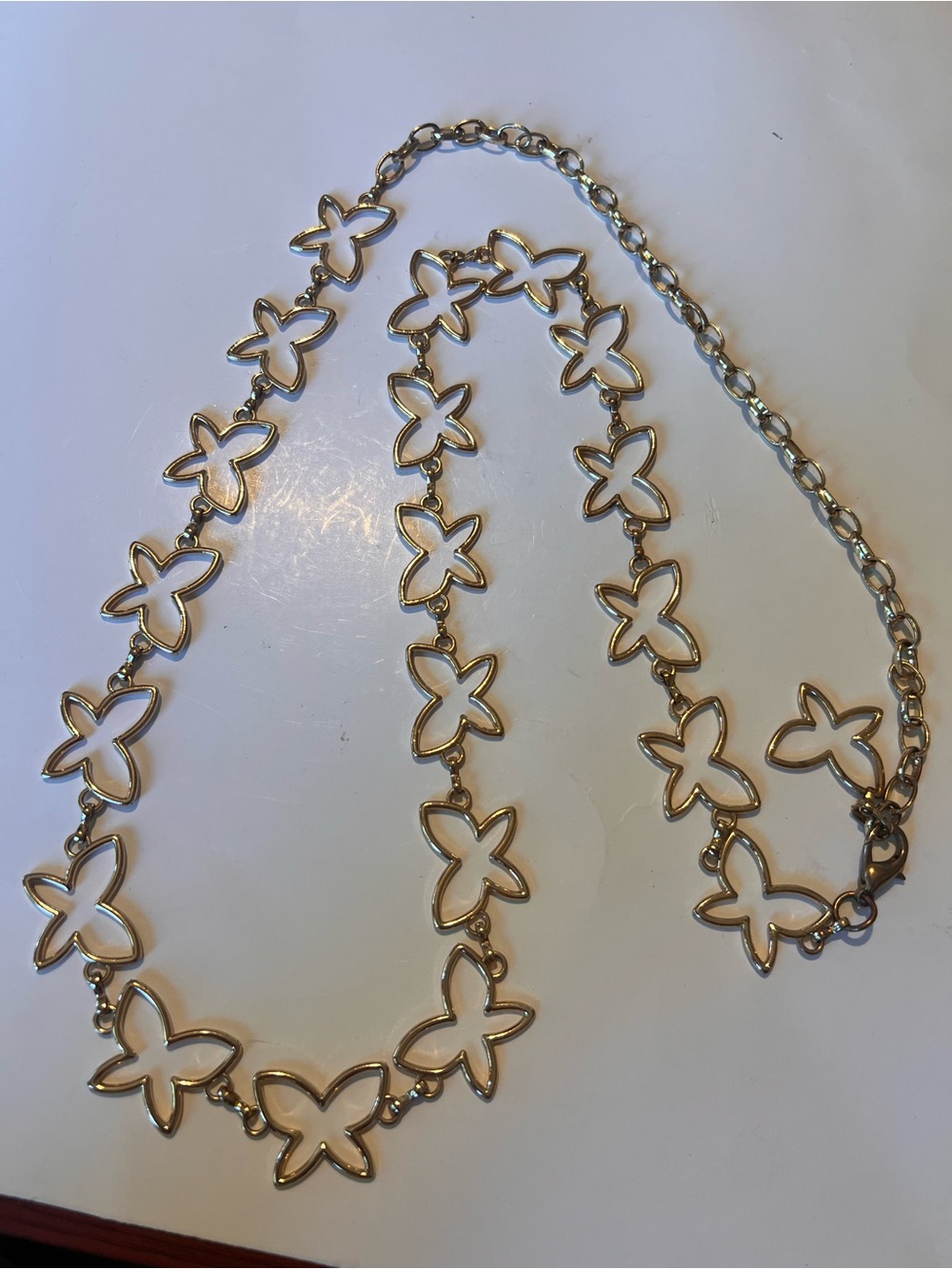 Gold Butterfly Link waist belt